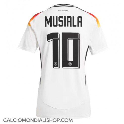 Maglie da calcio Germania Jamal Musiala #10 Prima Maglia Femminile Europei 2024 Manica Corta